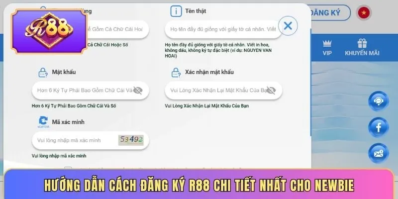 Hướng dẫn cách đăng ký R88 chi tiết nhất cho newbie